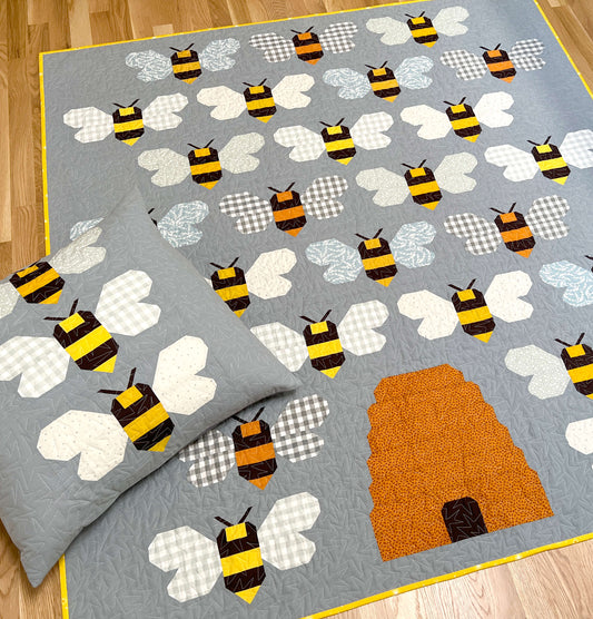 BEEHIVE - PDF quilt and pillow pattern