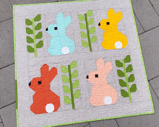 COTTONTAIL & JADE - PDF quilt and pillow pattern