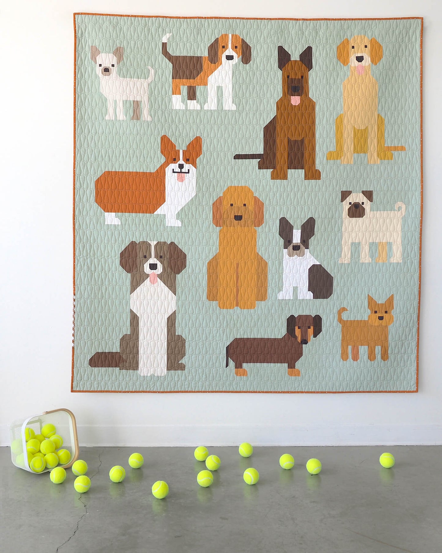 DOG PARK - PDF quilt pattern