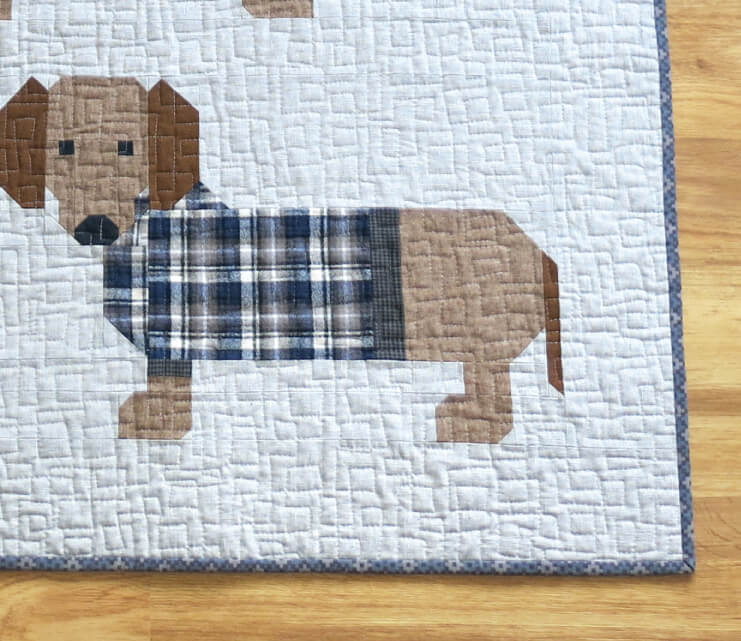 DOGS IN SWEATERS - PDF quilt and pillow pattern