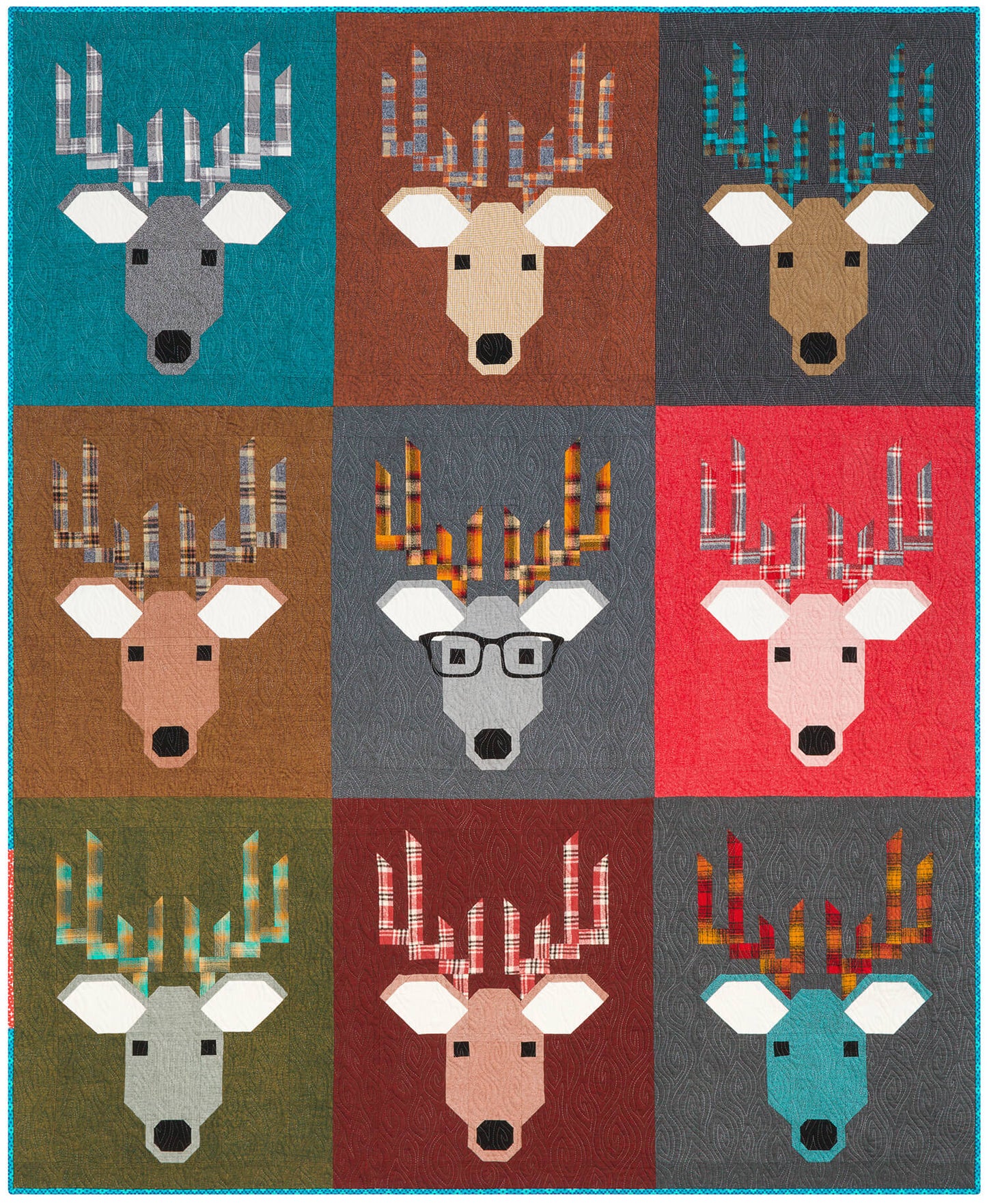 DWIGHT THE DEER - PDF quilt and pillow pattern