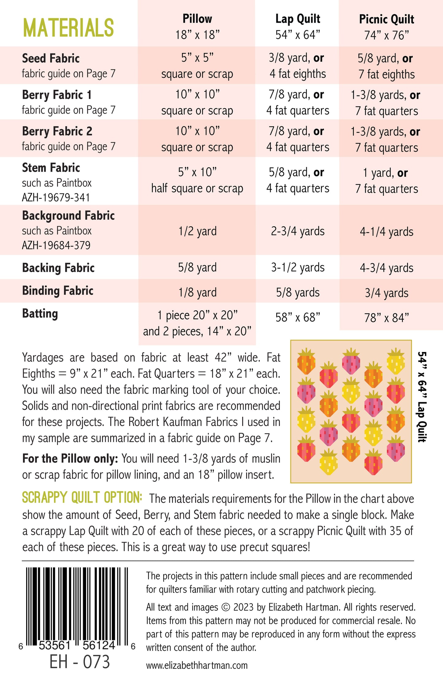 BERRY SEASON - PDF quilt and pillow pattern