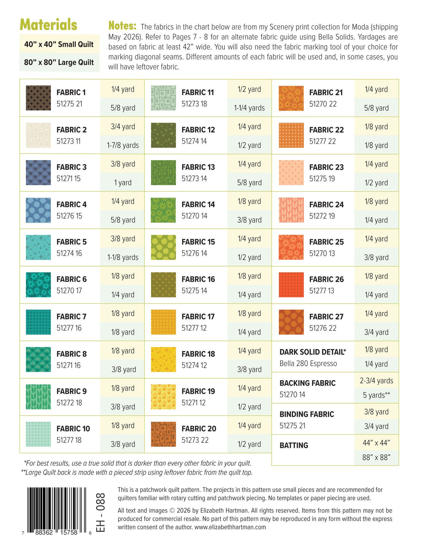 OUTDOORS pdf quilt patttern