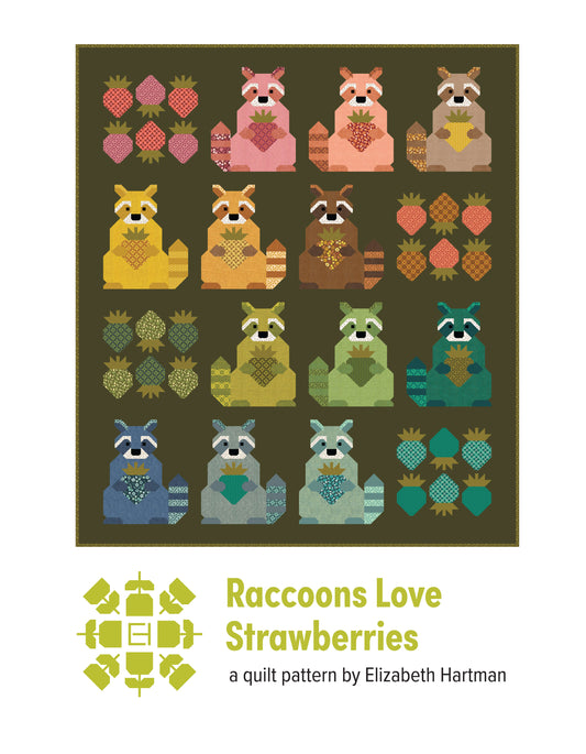 Raccoons Love Strawberries 1