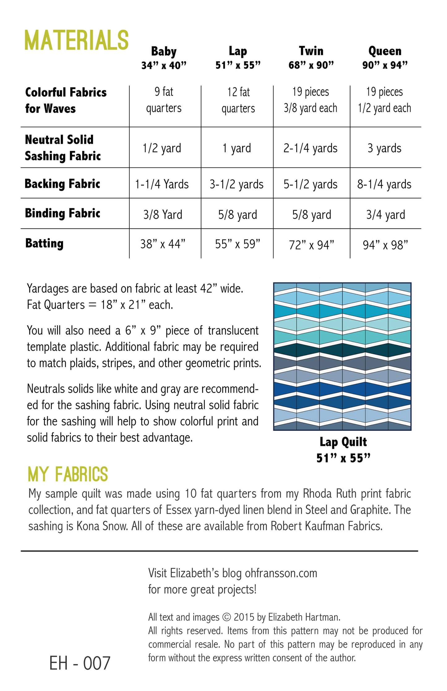 NEW WAVE - PDF quilt pattern