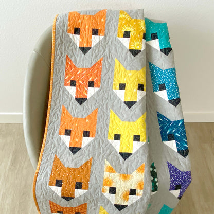 FANCY FOX - PDF quilt pattern