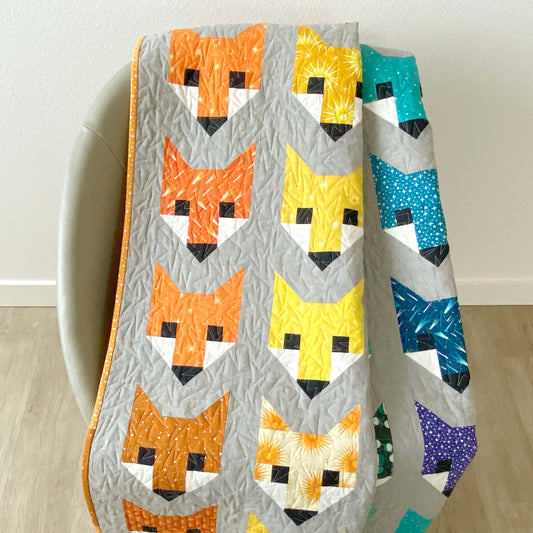 FANCY FOX - PDF quilt pattern