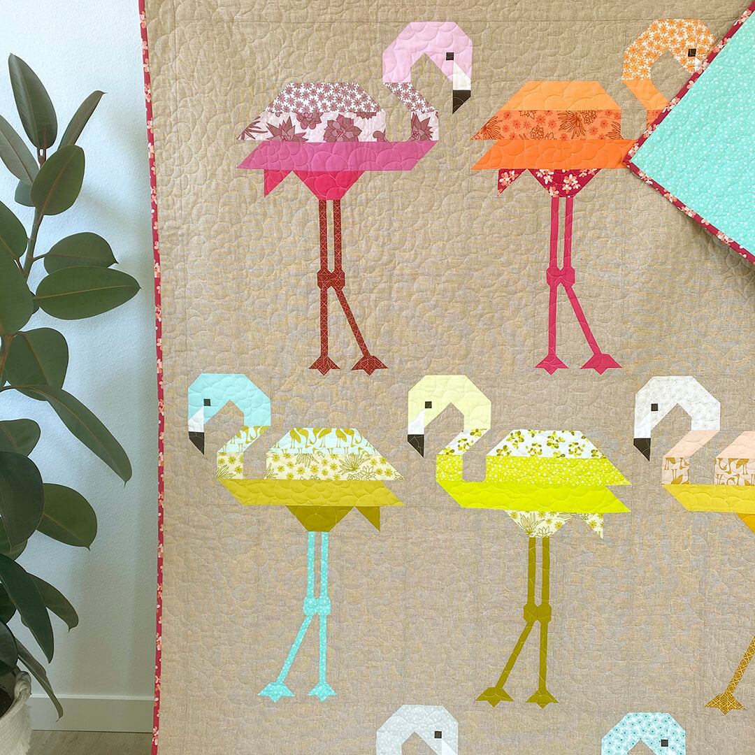 FLORENCE FLAMINGO - PDF quilt pattern