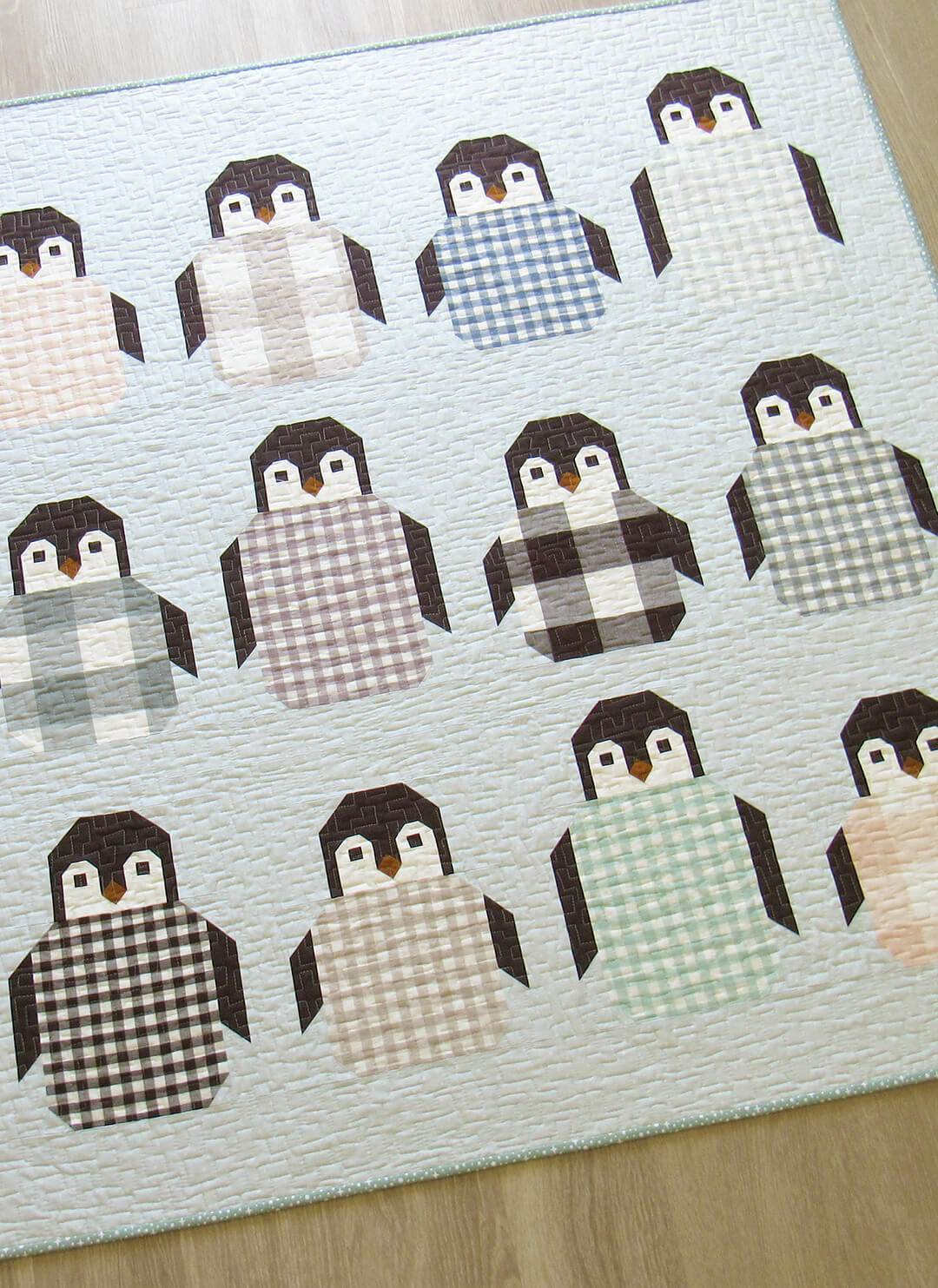 PENGUIN PARTY - PDF quilt and pillow pattern