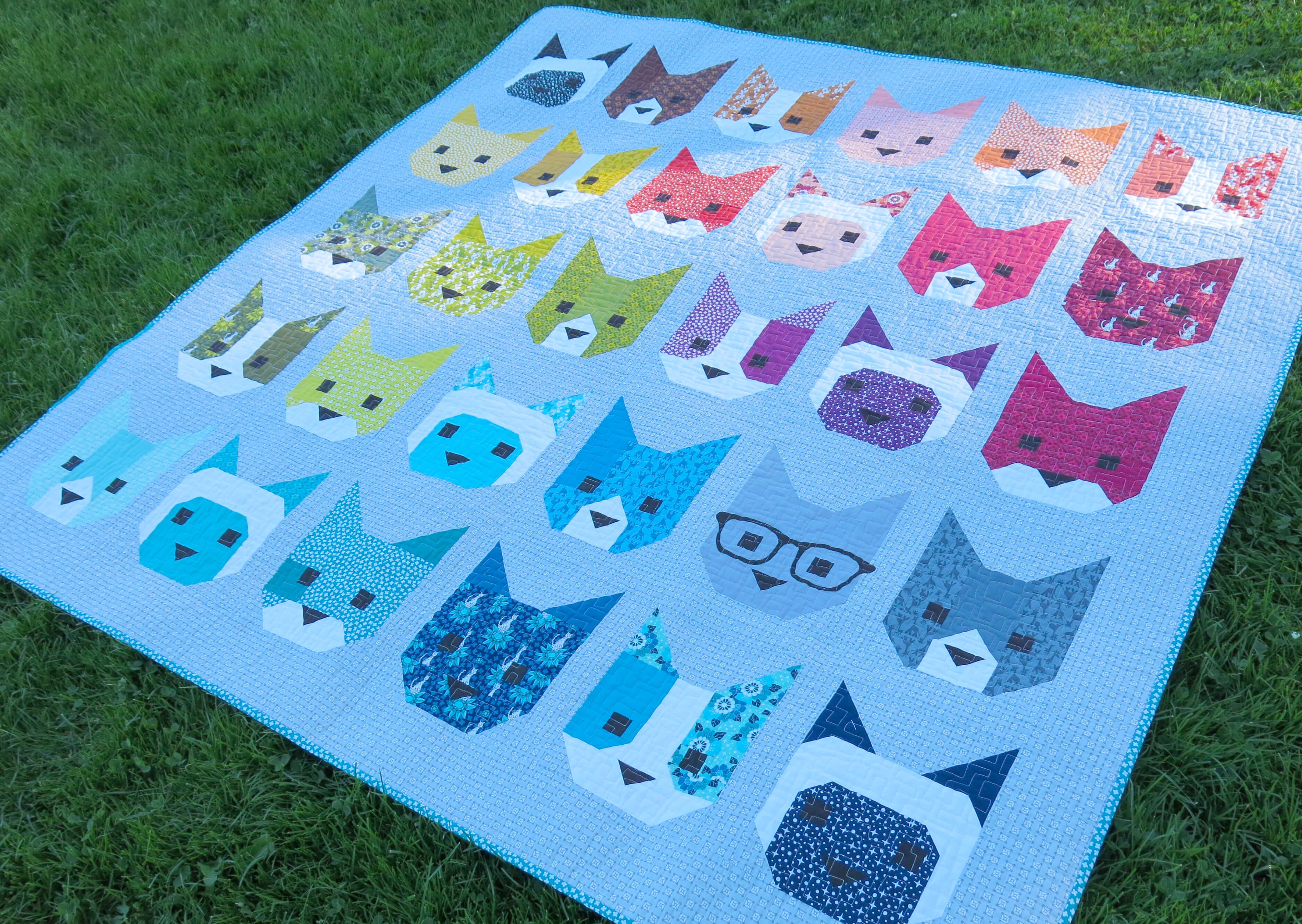 Cats 2024 in Space Quilt Kit by Elizabeth Hartman feat. Planetarium