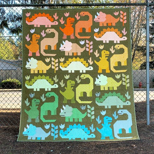 DINOSAURS - PDF quilt pattern