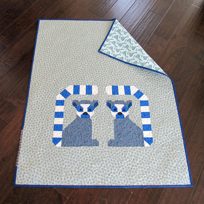 LANA LEMUR - PDF quilt and pillow pattern