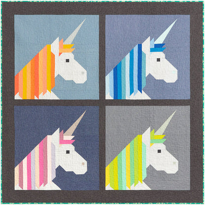 LISA THE UNICORN - PDF quilt and pillow pattern