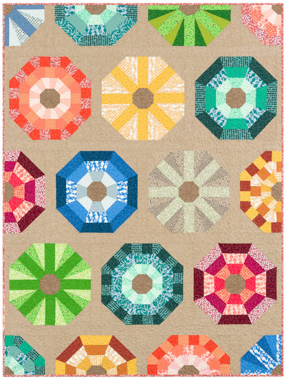 SEA URCHINS - PDF quilt and pillow pattern