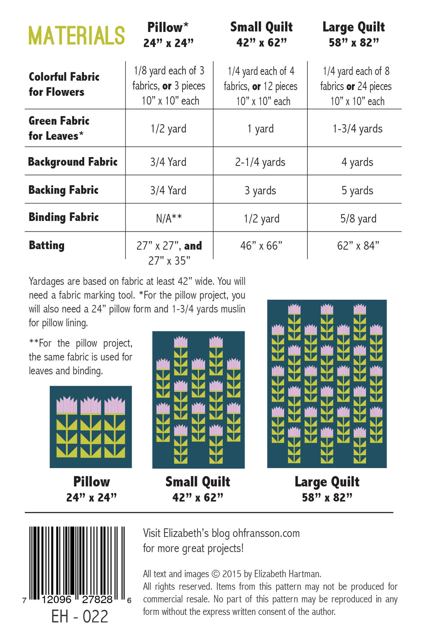 THISTLE - PDF quilt pattern