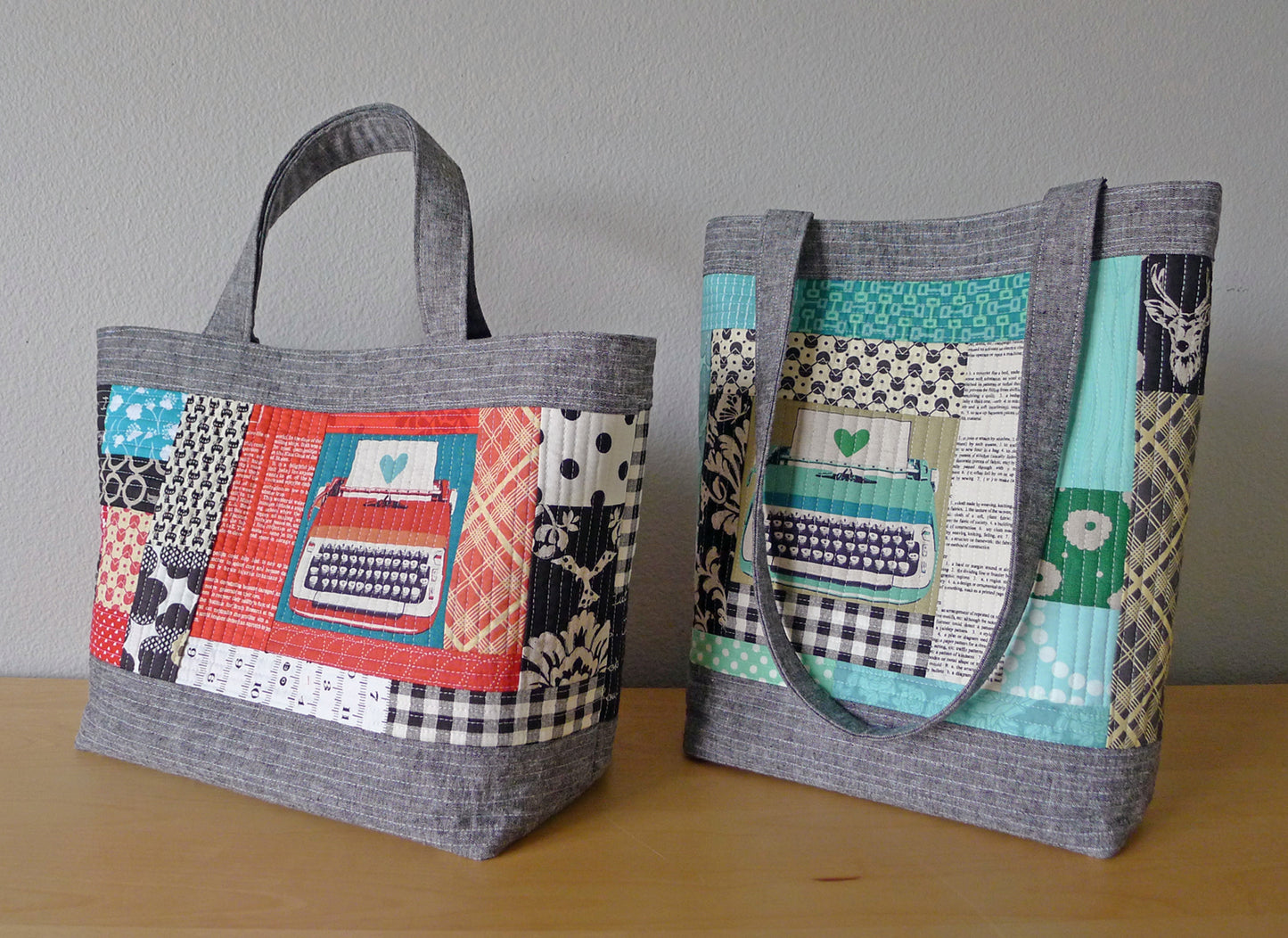 PERFECT QUILTED TOTES - PDF sewing pattern