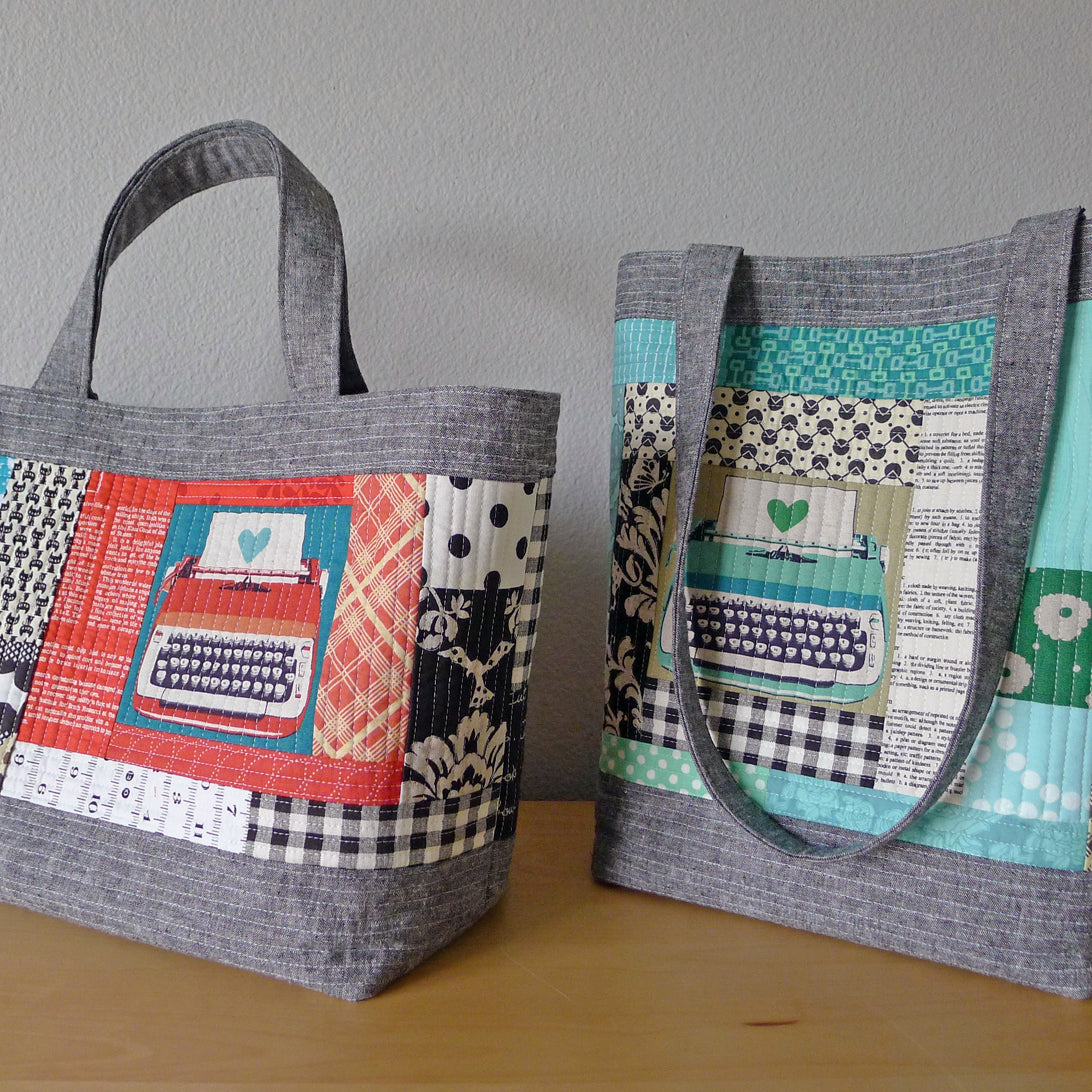 PERFECT QUILTED TOTES - PDF sewing pattern